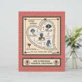 または統一された分割2_フラット紙シート8.5"x11" (スタンド正面)