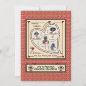 または統一されたDivided_b_Flatカード5"x7" 案内状 (正面)