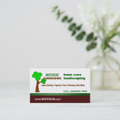 または美化するか、庭いじりをしますまたは芝生の心配または木のトリミング 名刺 (スタンド正面)