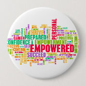 または自己の権限委譲概念として権限を与えられる 缶バッジ (正面)