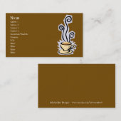 または茶名刺コーヒー 名刺 (正面/裏面)
