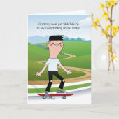 または10代のToween Godson's 考え of You Skateboard カード (黄色い花)