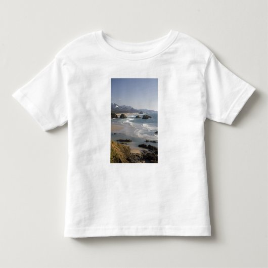 または、オレゴン州の海岸、エコラ州立公園、景色 トドラーTシャツ (正面)