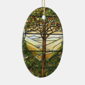 またはTiffanyのステンドグラス窓生命の樹 セラミックオーナメント (右)