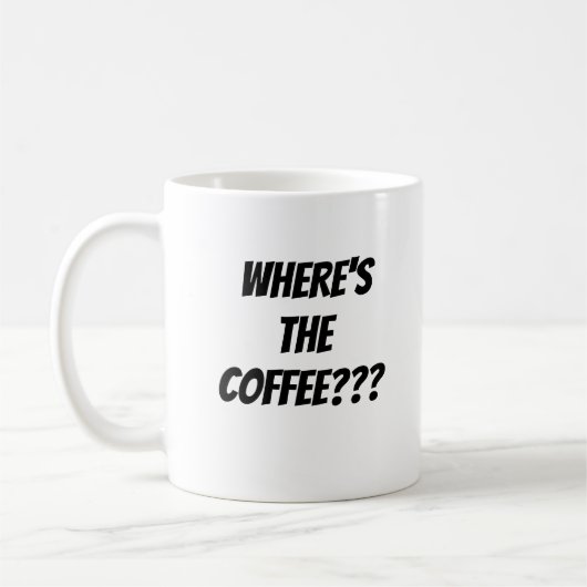 またコーヒーを要求するマグカップ コーヒーマグカップ (左)