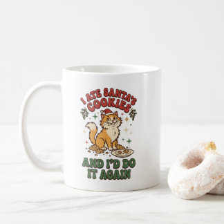 またサンタのクッキーを食べちゃう コーヒーマグカップ