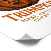 またハロウィンを偉大に Trumpkin ポスター (角)