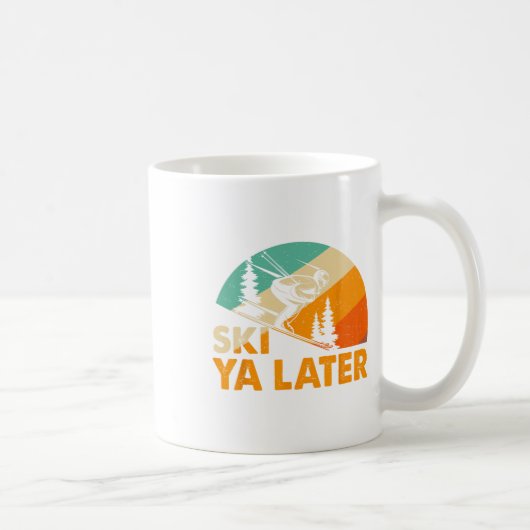 また会いましょう スキー ウィンターホリデー スキーヤー スキードライバー 楽しい コーヒーマグカップ (右)