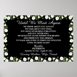 また会うまで 白い花のライフセレブレーション ポスター