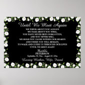 また会うまで 白い花の生命のお祝い ポスター (正面)