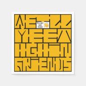 また会おう、お友達 スタンダードカクテルナプキン (正面)