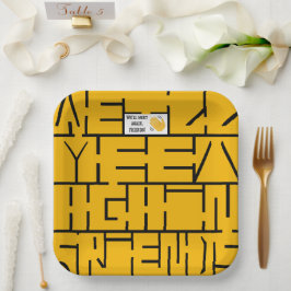 また会おう、お友達 ペーパープレート