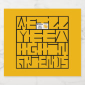 また会おう、お友達 リキュールボトルラベル (シングルラベル)