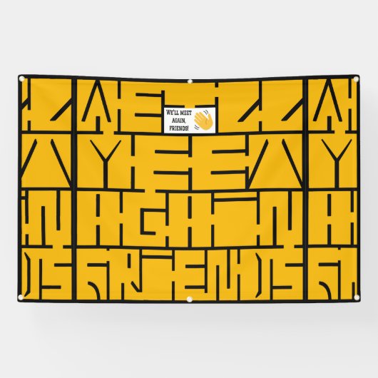 また会おう、お友達 横断幕 (横)