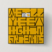 また会おう、お友達 缶バッジ (正面)