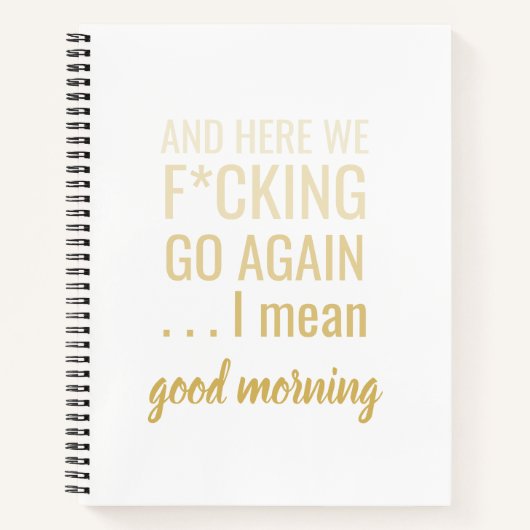 また始まった、と言うかおはよう ノートブック (正面)