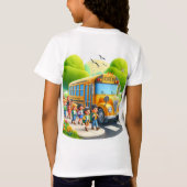 また学校へ行く女の子たち Tシャツ (裏面)