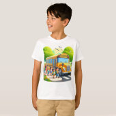 また学校へ行く少年たち Tシャツ (正面フル)