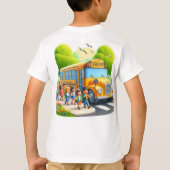 また学校へ行く少年たち Tシャツ (裏面)