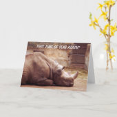 また年の時か？ カード (黄色い花)