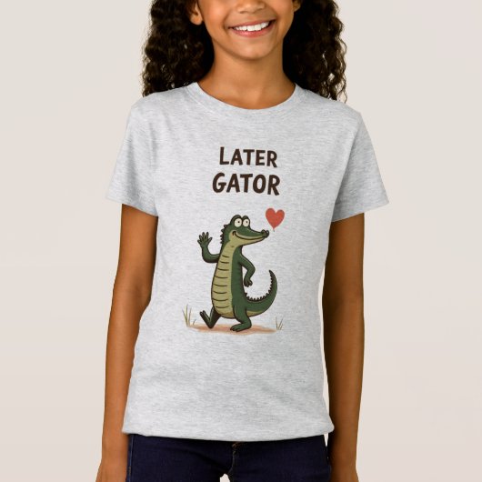 また後でワニ Tシャツ (正面)