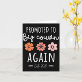 また従兄に昇格 2026 2人目の妊娠発表 カード (黄色い花)