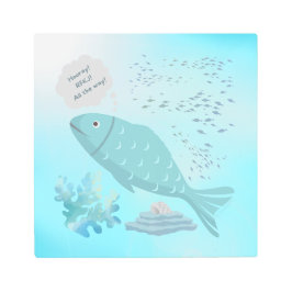 「また水を洗え！我々の顔は興奮している！」 メタルプリント