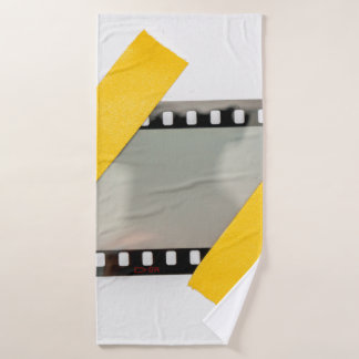 また空白のは、35 mmの空のフィルムフレームを2yeで固定 バスタオル