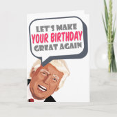 また誕生日に素晴らししよおもしろいう カード (正面)