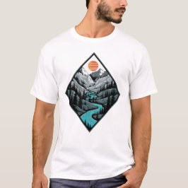 「また道に迷った:自然は左折をしない」 Tシャツ