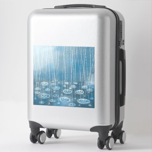 また雨の日 シール (スーツケース)