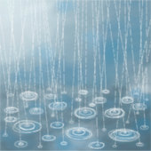 また雨の日 シール (正面)