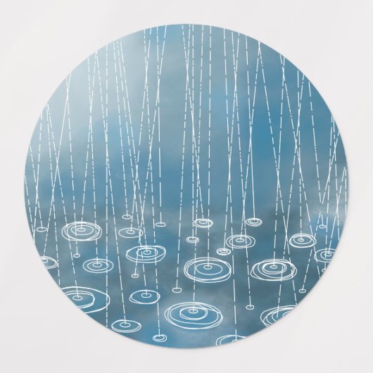 また雨の日 ラベル (デザイン1)