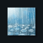 また雨の絵画日 キャンバスプリント<br><div class="desc">雨絵画が水たまりに降り注いだ。天気ウォッチャー、ストームチャサー、リフレッシュが必要な人に最適。</div>