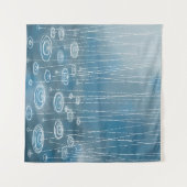 また雨の絵画日 タペストリー (正面(横))