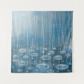 また雨の絵画日 タペストリー (正面)