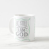 まだあって下さい及び私が神のマグであることを知って下さい コーヒーマグカップ (正面左)