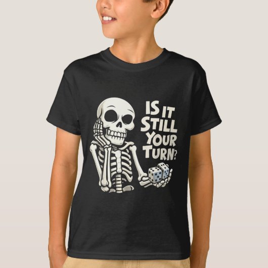 まだあなたの番?おもしろスカル Tシャツ (正面)