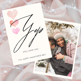 まだあなたを愛する写真バレンタインデーのカード 招待状