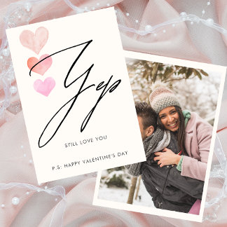 まだあなたを愛する写真バレンタインデーのカード 招待状