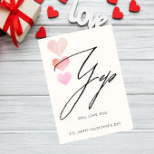 まだあなたを愛する写真バレンタインデーのカード 招待状