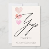 まだあなたを愛する写真バレンタインデーのカード 招待状 (正面)
