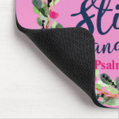 まだあり、ピンクの花の聖書の詩を知って下さい マウスパッド (コーナー)