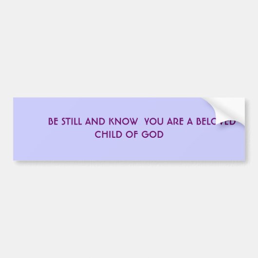 まだあり、知って下さい バンパーステッカー (正面)