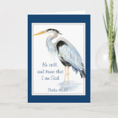 まだあり、私が神の賛美歌の46:10の鷲であることを知って下さい カード (正面)