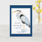 まだあり、私が神の賛美歌の46:10の鷲であることを知って下さい カード (黄色い花)