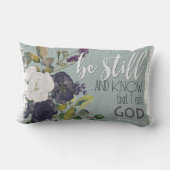 まだあり、聖書の詩のクッションの投球の花を知って下さい ランバークッション (裏面)