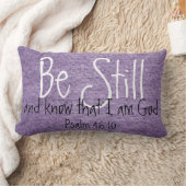 まだあり、聖書の詩の賛美歌の46:10の枕を知って下さい ランバークッション (ブランケット)