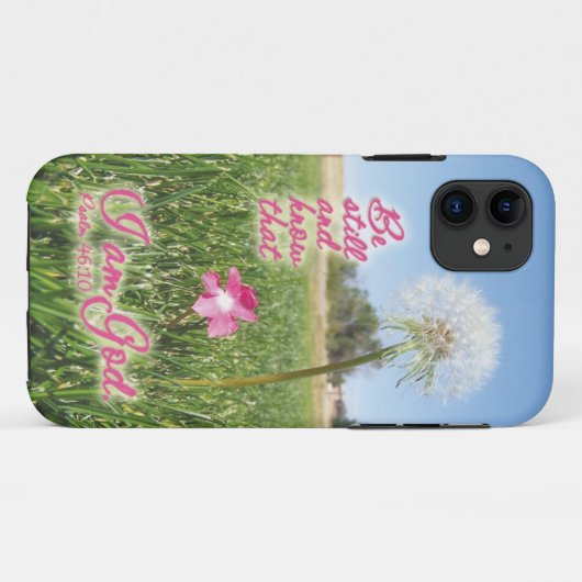 まだあり、賛美歌の46:10の聖書の詩の引用文を知って下さい Case-Mate iPhoneケース (裏面(横))