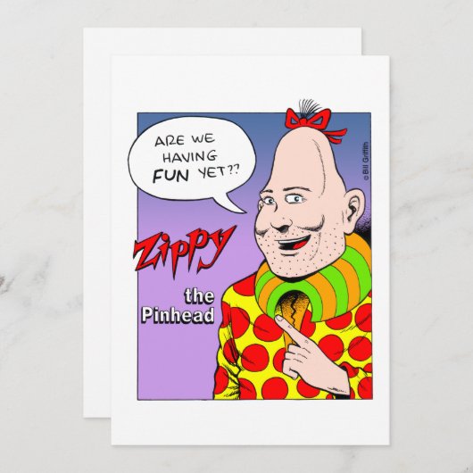 まだおもしろいは？ 招待状 (正面/裏面)